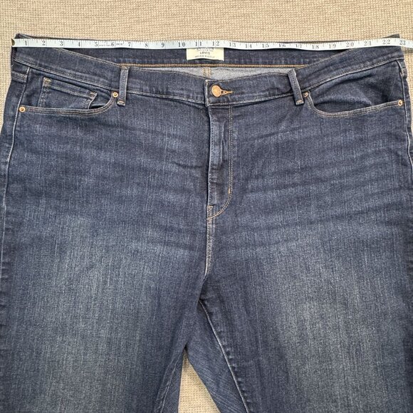 Denizen From Levis Womens Size 24W Mid-Rise Bootcut Jeans Dark Wash Denim Curvy - Picture 9 of 13
